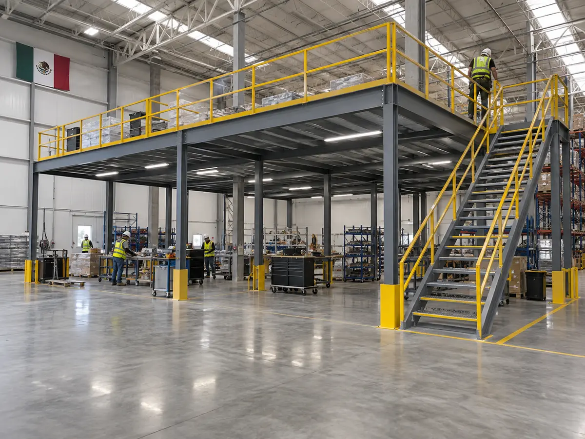 Instalación de mezzanine industrial