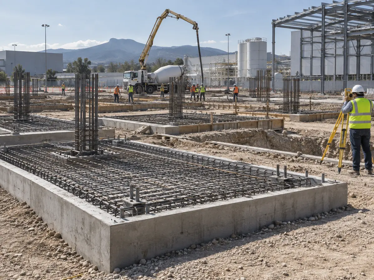 Obra civil en expansión industrial