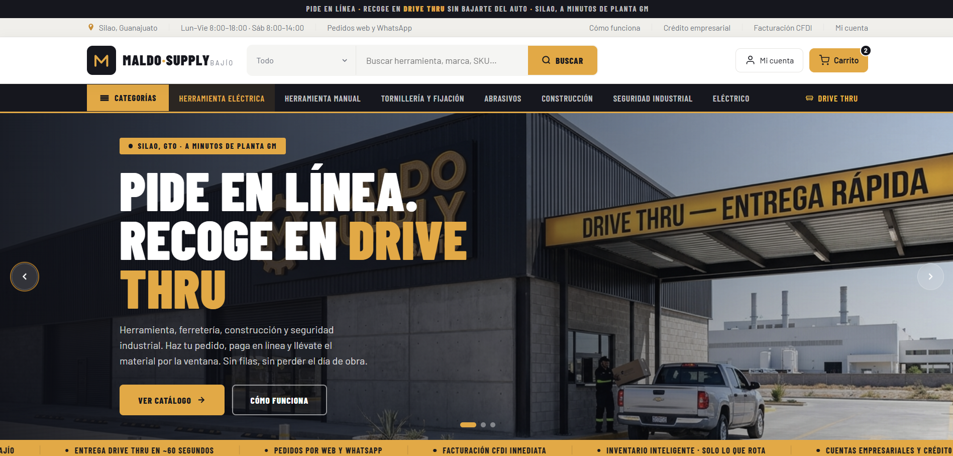 Sitio web RCS — Rigging and Construction Services